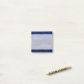 Fluweel Afstudeerder | Sapphire Blue Custom Keepsa Post-it® Notes (Op bureau)