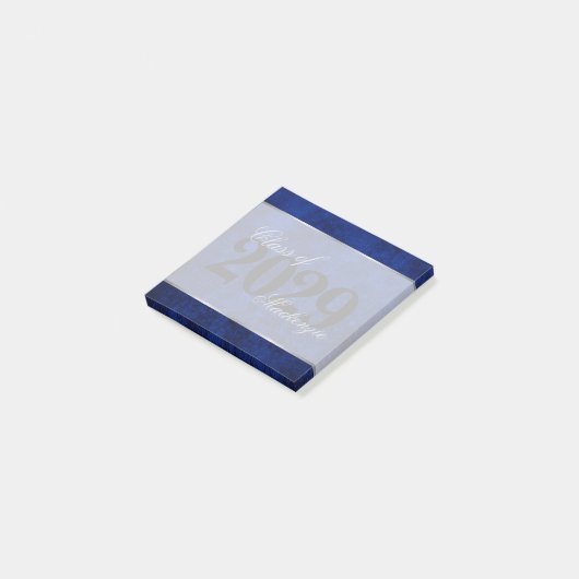 Fluweel Afstudeerder | Sapphire Blue Custom Keepsa Post-it® Notes (Schuin)