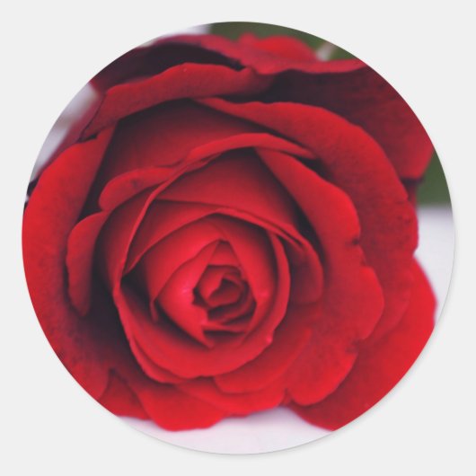 Fluweel Vuur Ronde Sticker (Voorkant)