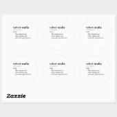 FLUWEELMAFIA RONDE STICKER (Vel)