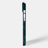 Fluweelzachte Blauwgroen Damask | Donkergroen Grun Case-Mate iPhone Case (Achterkant / Links)