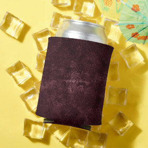 Fluweelzachte wijndamast Bordeaux Sangria Grunge Blikjeskoeler