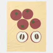 Fluwelen Appel Fleece Deken (Voorkant)