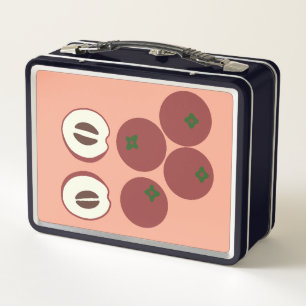 Fluwelen Appel Metalen Lunchbox