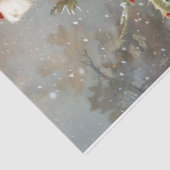 fluwelen kerstman tissuepapier (Detail)