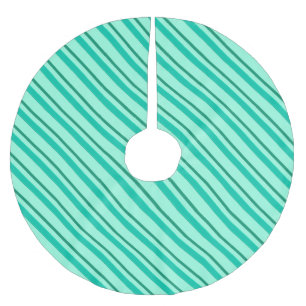 Fluwelen linten, turquoise en aqua kerstboom rok