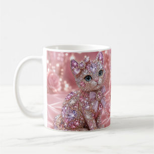 Fluwelen Nacht Kat Aesthetic Print Koffiemok