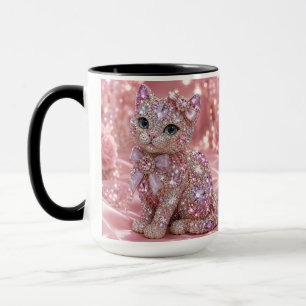 Fluwelen Nacht Kat Aesthetic Print Mok