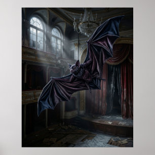 Fluwelen Vleermuis Opera Hall Poster