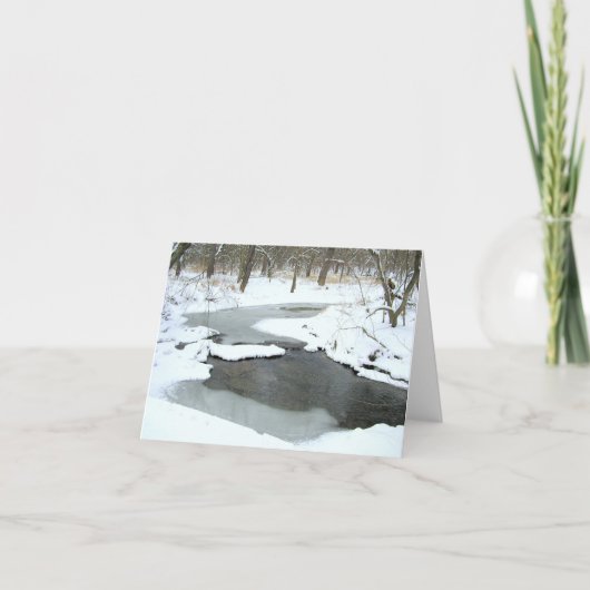 FLUX À TRAVERS carte pour notes DE BOIS COUVERTS D (Devant)