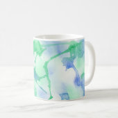 Flux Abstrait sur une Mug / Coupe (Devant droit)