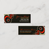 Flux artistiques Carte de profil foncé (Devant / Derrière)