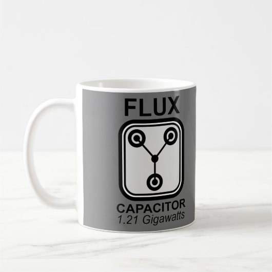 FLUX Capacitor 1.21 Gigawatt Koffiemok (Links)