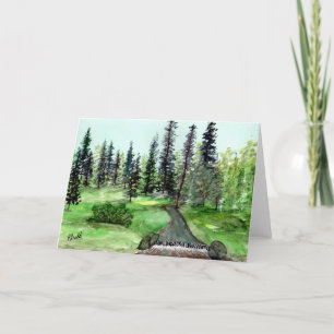 Flux Carte de remerciements pacifique plié