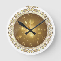 "Flux Circadien : Horloge ronde murale avec éclair