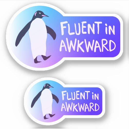 Flux dans la paire de stickers Awkward (Devant)