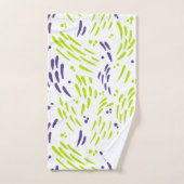 Flux de chaux vert et pourpre (Serviette à main)