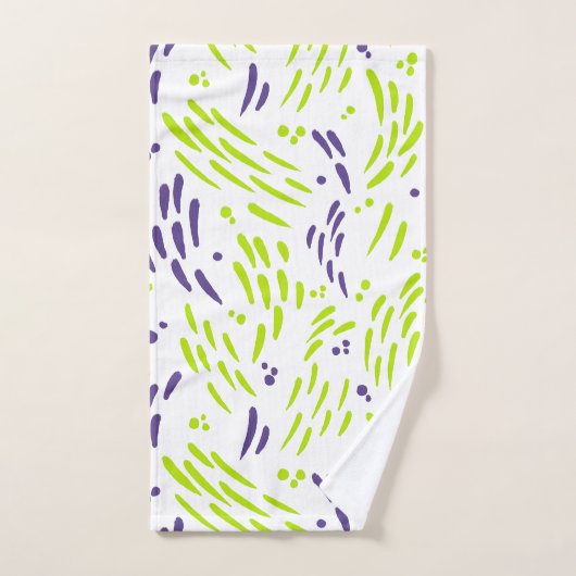 Flux de chaux vert et pourpre (Serviette à main)