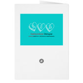 Flux De Coeurs Carte De Voeux (Dos)
