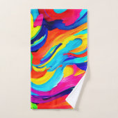 Flux de couleurs Abstrait dynamique (Serviette à main)