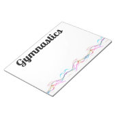Flux de gymnastique couleur 40 pages Bloc-notes (Incliné)