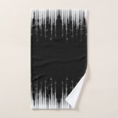 Flux De Ligne Cerclée Noir Et Blanc (Serviette à main)