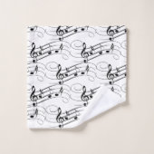 Flux de notes musicales (Gant de toilette)