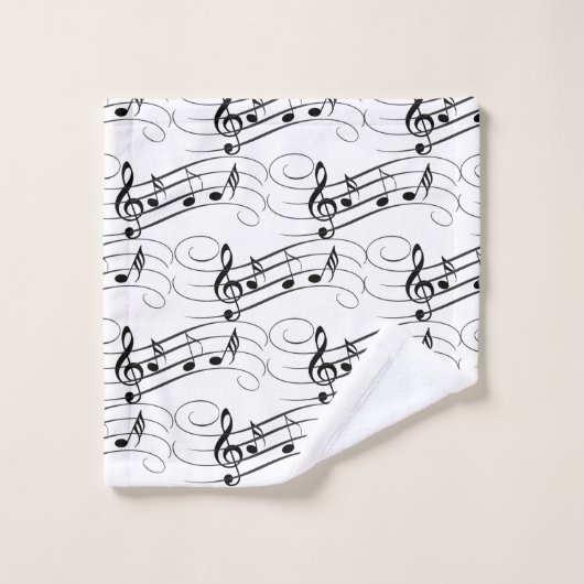 Flux de notes musicales (Gant de toilette)