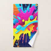 Flux de peinture fluorescents dynamiques (Serviette à main)