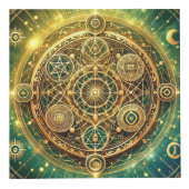 Flux de richesse de prospérité Sigil Cube (Devant)