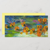 Flux de terrain Blues Carte de remerciements plat (Devant / Derrière)