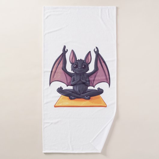 Flux de Yoga de Chauve-souris (Serviette de bain)