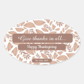 Flux des feuilles d'automne rendre grâce Sticker (Devant)