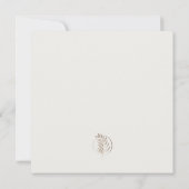 Flux d'ivoire hors blanc faire-part de mariage (Dos)