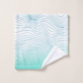 Flux d'ondes paisible (Gant de toilette)