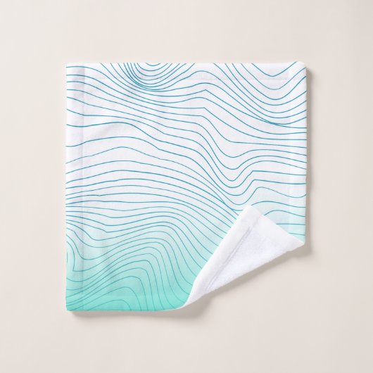 Flux d'ondes paisible (Gant de toilette)