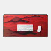 Flux Écarlate – Vagues Abstraites Rouges de Mouvem (Clavier et souris)