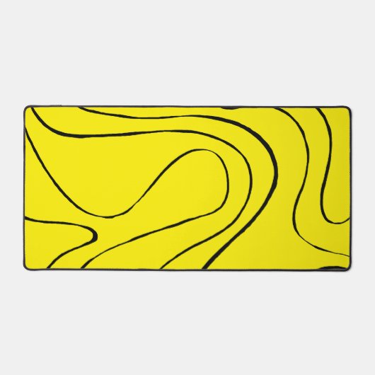 Flux et reflux 2 en noir et jaune (Recto)