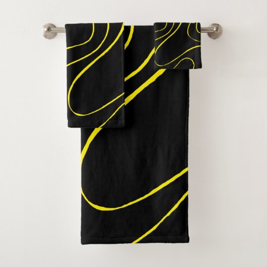 Flux et reflux 2 en noir et jaune (En situation)