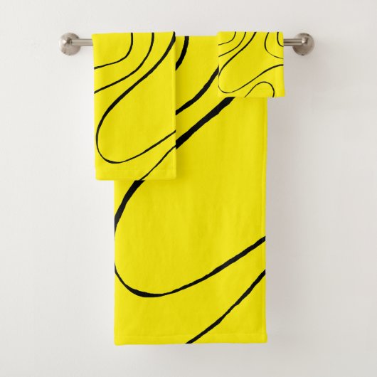 Flux et reflux 2 en noir et jaune (En situation)