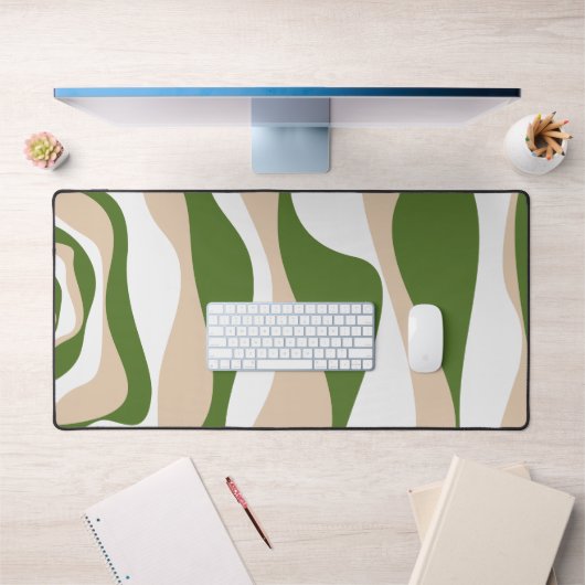 Flux et reflux 4 - Blanc, sable et vert palme (Bureau 1)
