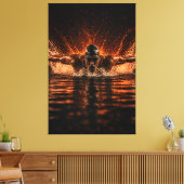 Flux Inépuisable – Impression sur toile Papillon d (Insitu(Salon))