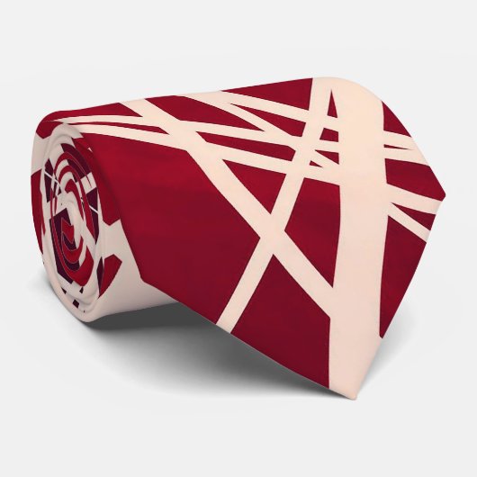 Flux linéaire - Complexe rouge - Cravate (Roulé)