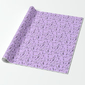 Flux Music Note Pattern Cadeaupapier (Uitgerold)