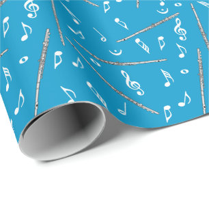 Flux Music Note Pattern Cadeaupapier