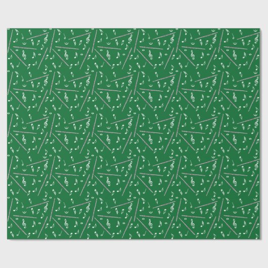 Flux Music Note Pattern Cadeaupapier (Vlak)