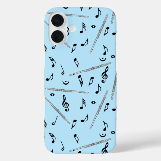 Flux Music Note Pattern Case-Mate iPhone Case (Achterkant)