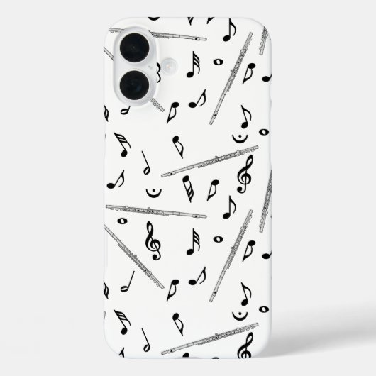 Flux Music Note Pattern Case-Mate iPhone Case (Achterkant)