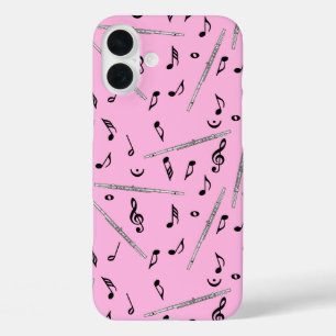 Flux Music Note Pattern iPhone 16 Plus Hoesje
