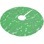 Flux Music Note Pattern Kerstboom Rok (Gekanteld)